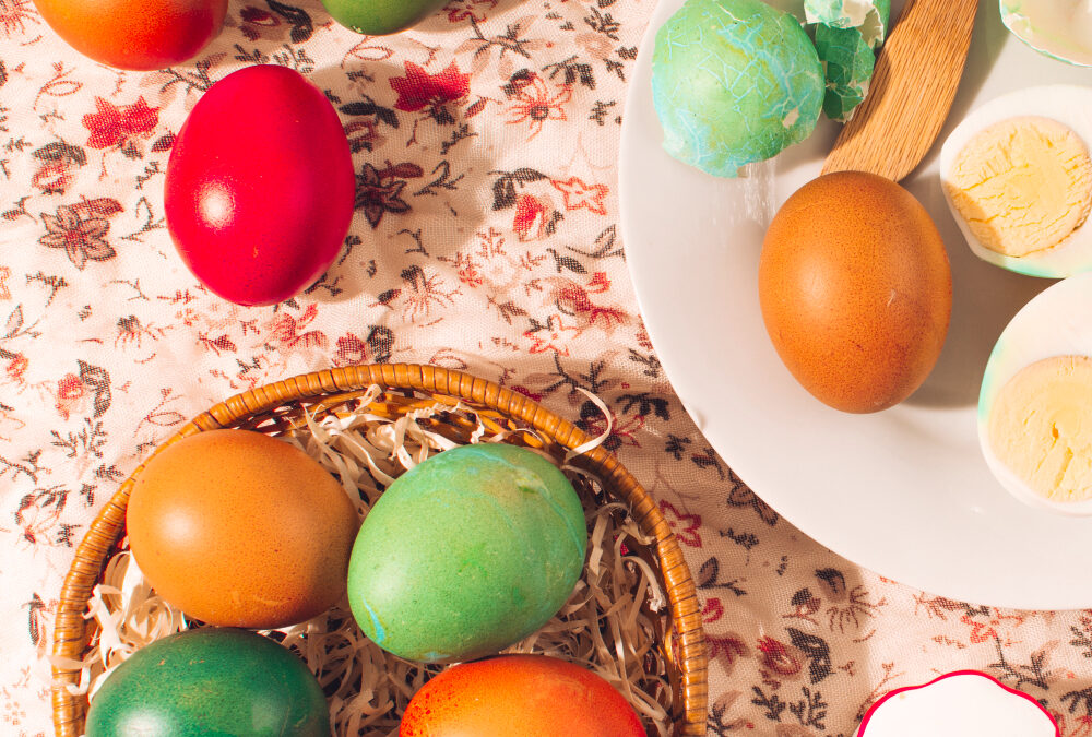 resztki wielkanocnego śniadania